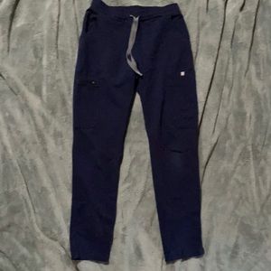XXS Navy Yola Fig Scrub Bottoms